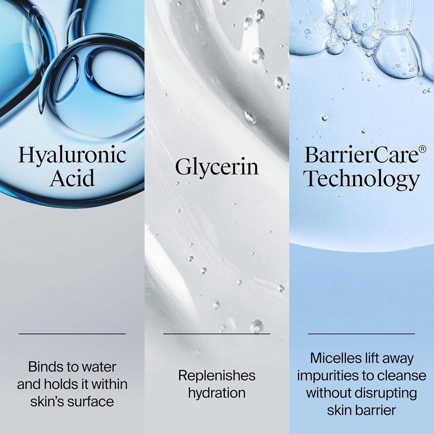 AquaDrip Hydro Boost Hydrating Face Wash – Fragrance-Free Gel Cleanser with Hyaluronic Acid, Daily Foaming Facial Cleanser & Makeup Remover for All Skin Types, 16 fl. oz (473 mL)