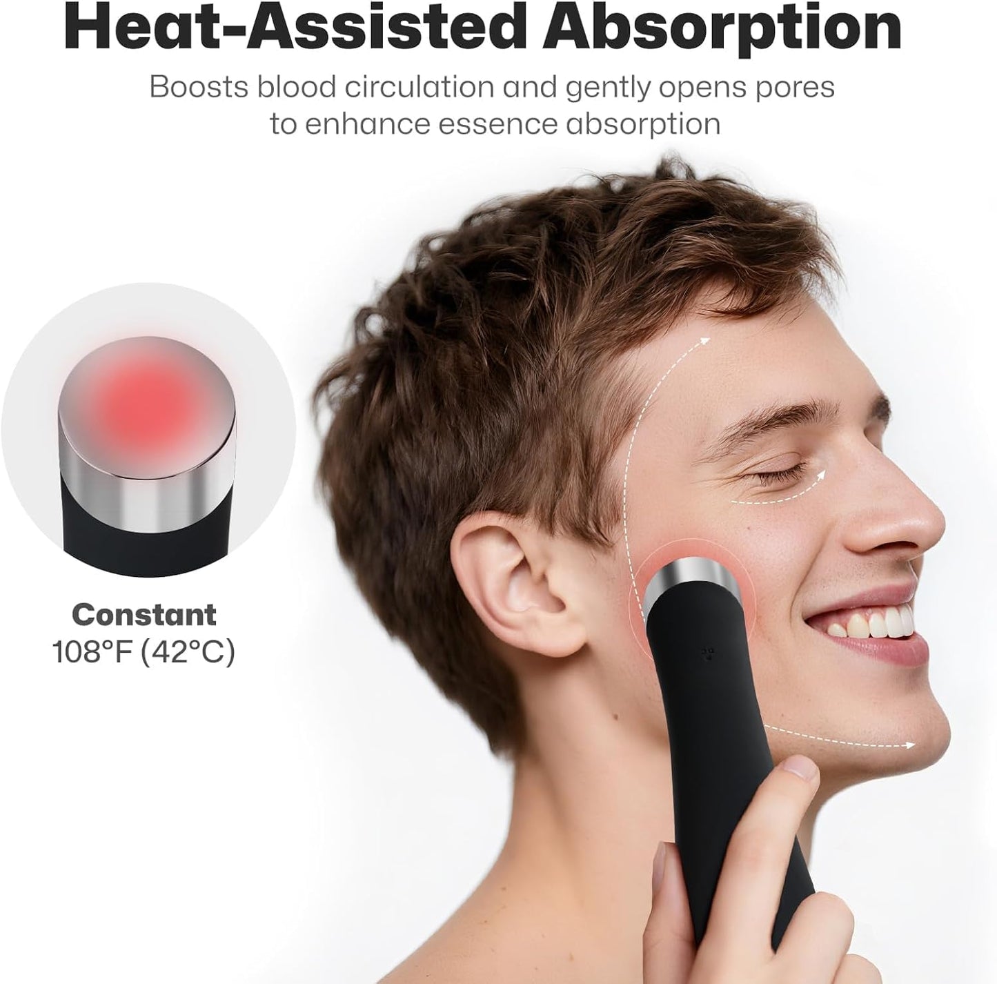 AquaDrip Rechargeable Silicone Facial Cleansing Brush – Deep Cleansing, Gentle Exfoliation & Heat Massage | Waterproof Face Scrubber for All Skin Types